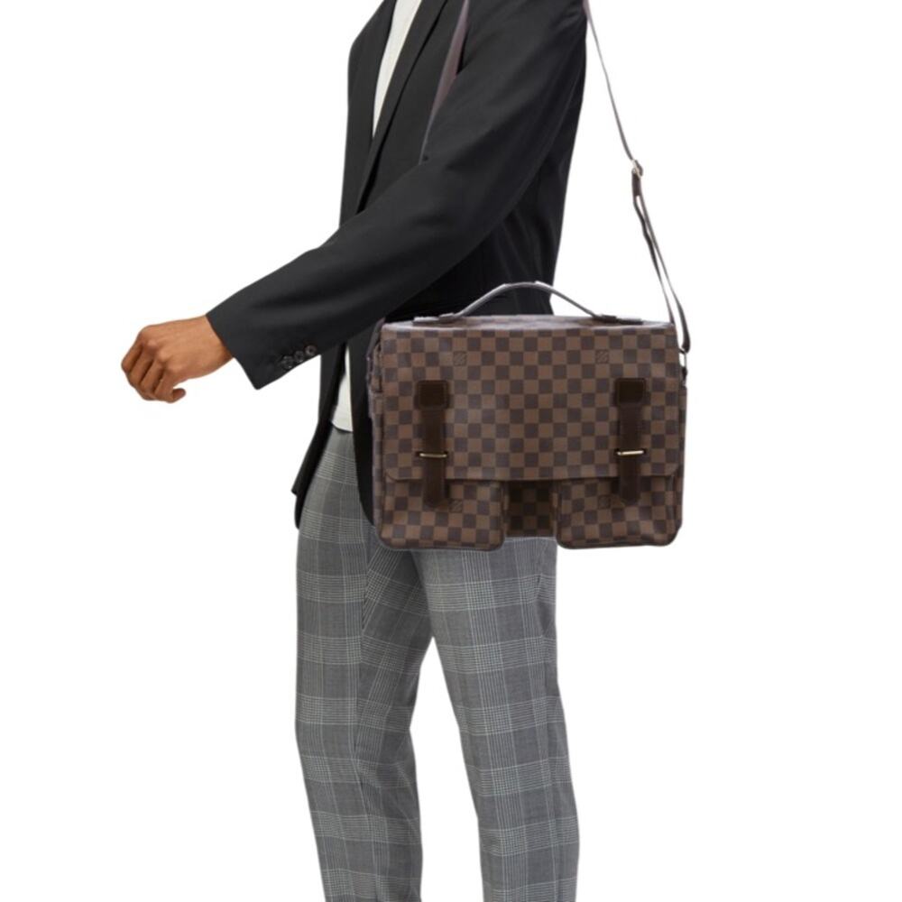 Louis Vuitton Damier Ebene Broadway Messenger Bag Authentic - Picture 5 of 10